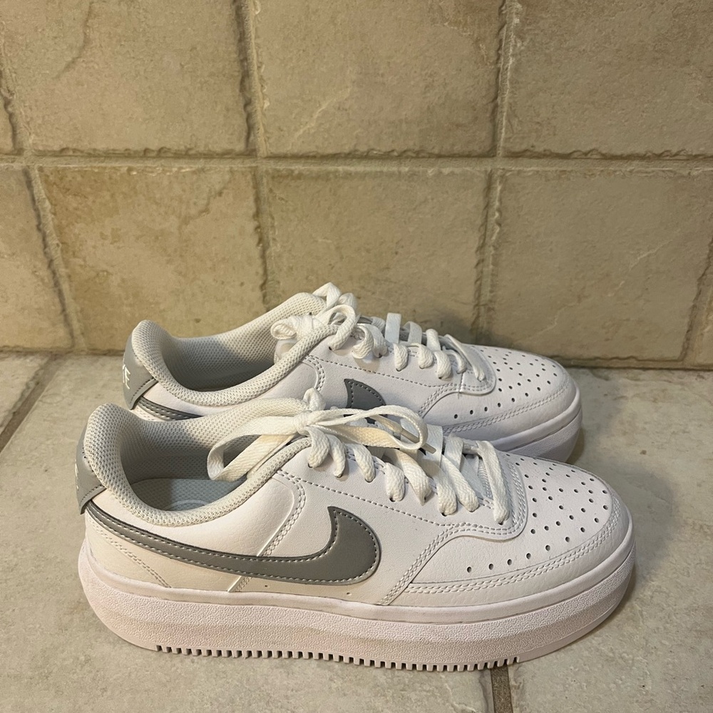 Nike White and Gray Sneakers